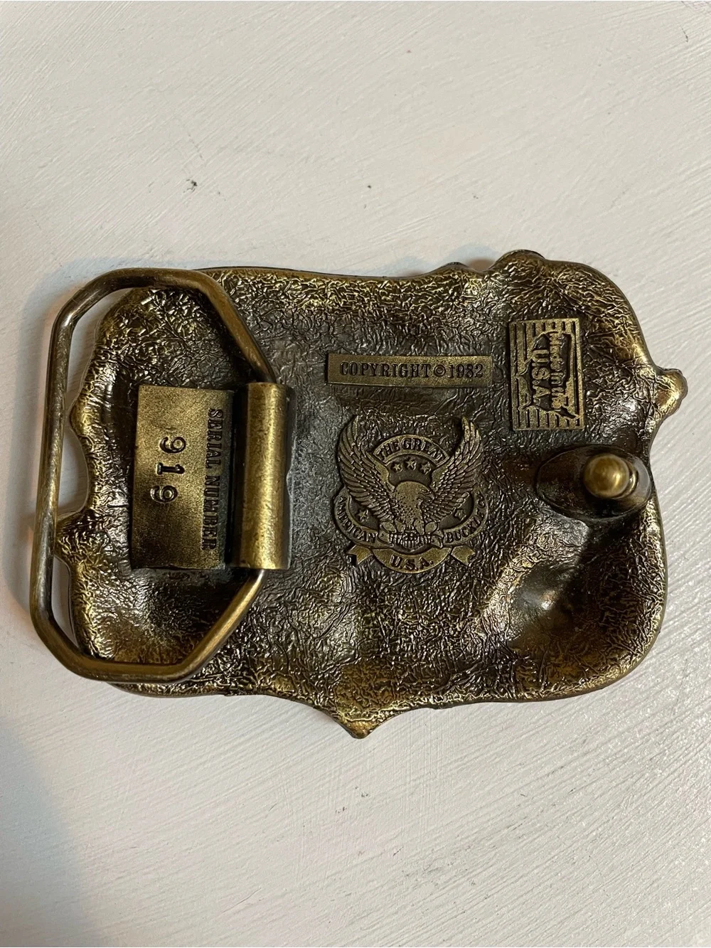 🎉🎸🎉VINTAGE🎉🎸🎉Country Music Belt Buckle, Bronze Tone🎉🎸🎉
